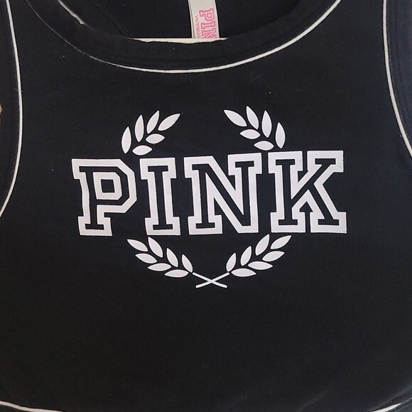 Pink Victoria's Secret sports bra multi-color cotton mix S - Picture 2 of 7